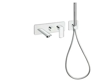 PROFILO CRIPF103 - Wall-mounted bathtub set with plate by CRISTINA Rubinetterie - view 2